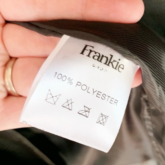 Frankie Shop Black Trench Coat with Belted Waist - Picture 7 of 7